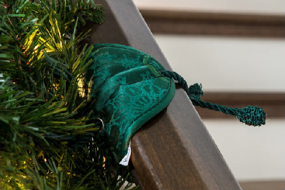 Christmas Tree Green Colored Banister Protecter Garland Tie