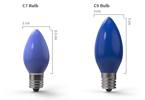 Light bulb Size Comparison