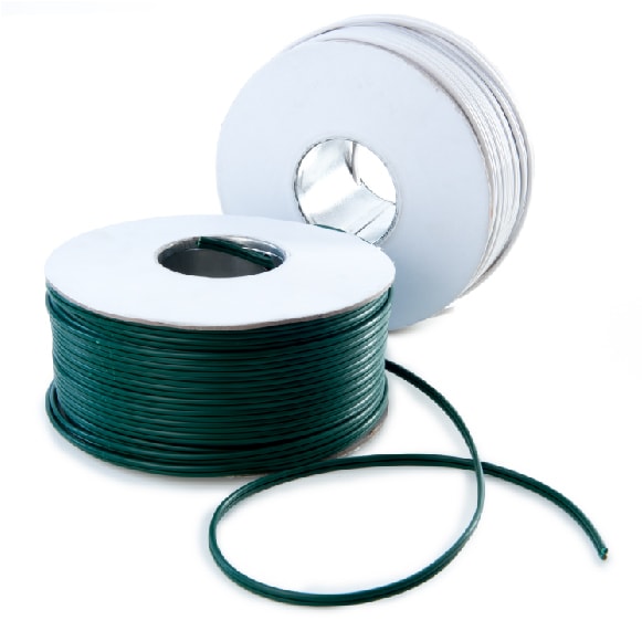 Spools of Green and White SPT-1 Lamp Wire / Plain Wire