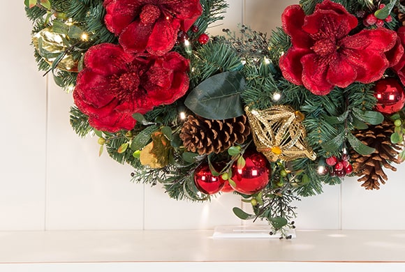 Christmas Poinsettia Wreath