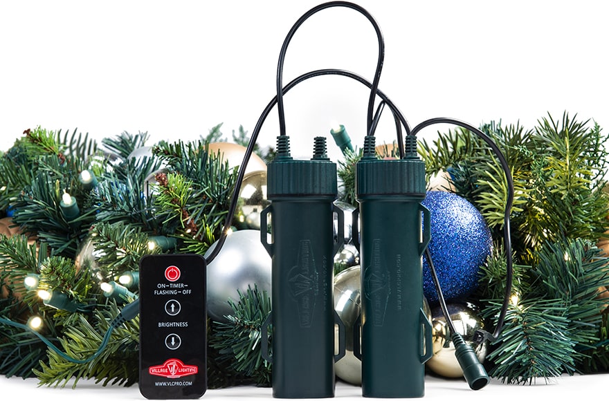 Christmas tree and lights Portable Battery Charger by Nir Roitman