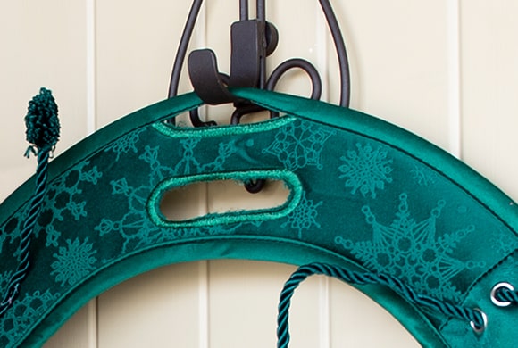 Door Saver™ - Door Protecting Wreath Pad hanging on door