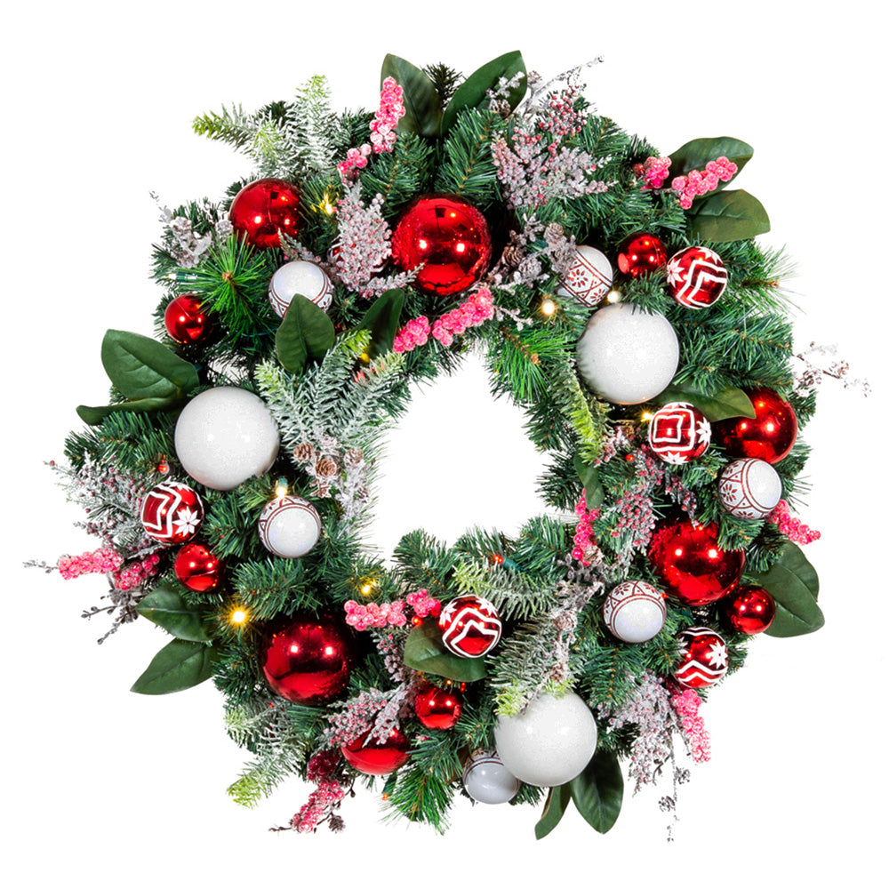 battery operated wreath light