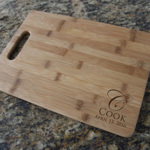 You Name It 10x14 Personalized Bamboo Cutting Board