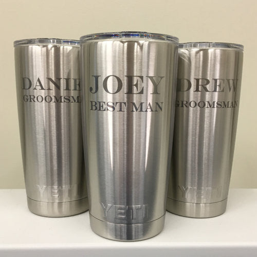 groomsmen yeti cups