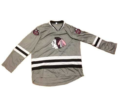 pink and grey jersey