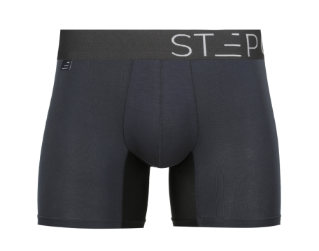 Step One Men's Bamboo Underwear Trunk - Black Currants - Black Currants 2XL