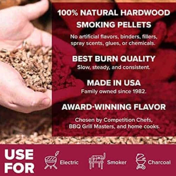 BBQr’s Delight Wood Pellet Grill Fuel – Oak