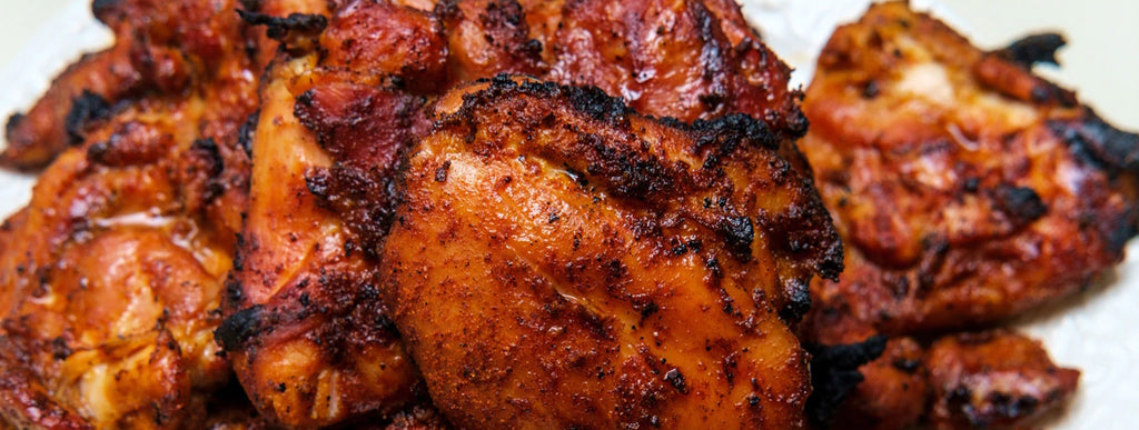 Meat seasoned and cooked with Fire & Smoke Society - Morning Buzz - Hot Honey Rub