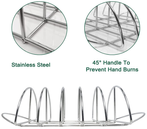 kamado joe stainless steel rib rack feature images