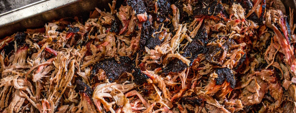 shredded pork barbecue seasoned with Mayor of Rub Town sweet mesquite bbq rub