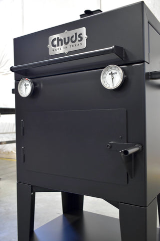 chud box black direct heat grill