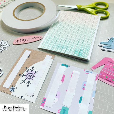 getting more from your embossing folders by Karen for scrapbooknerd.com