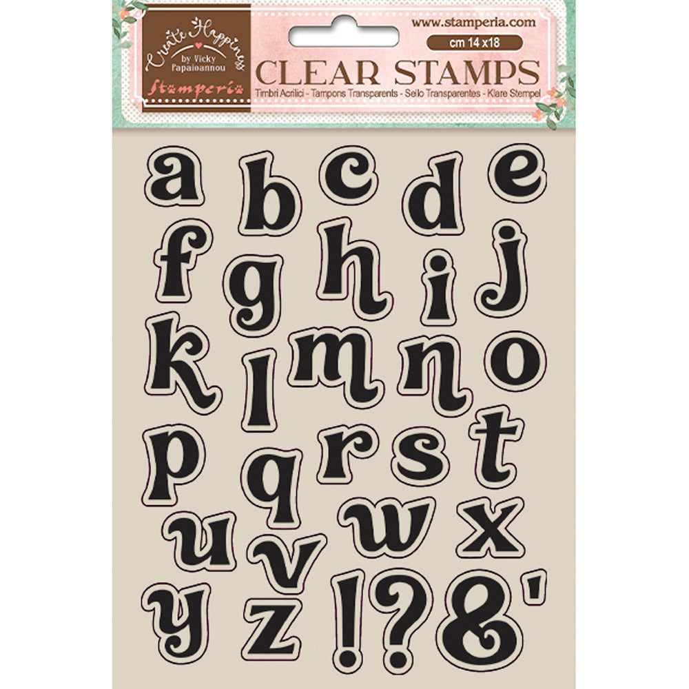 Stamperia - Vicky Papaioannou - Create Happiness - Alpha stamp set ...