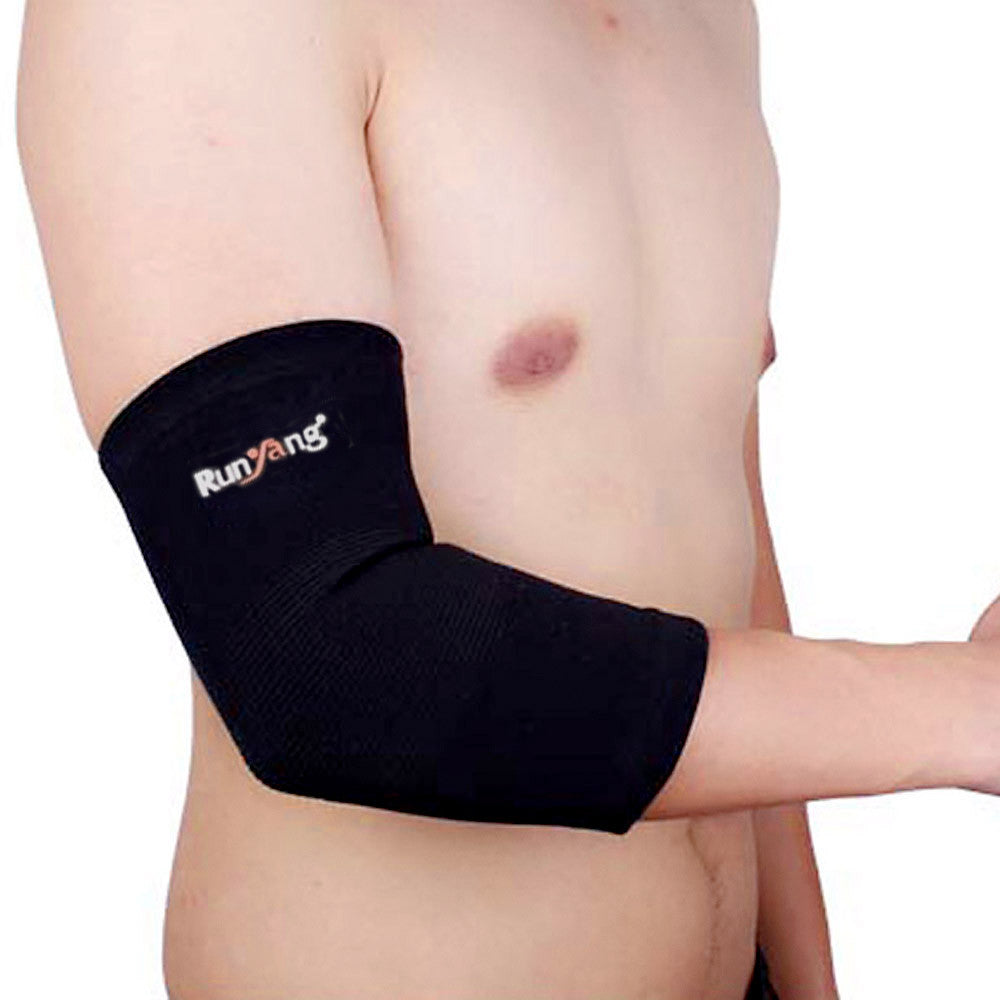 Nylon Elastic Elbow Brace Sleeve to Prevent Athletic Injury & Reduce Pain - Absorbs Sweat