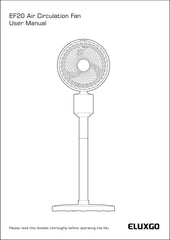 Eluxgo EF20 Air Circulation Fan User Manual