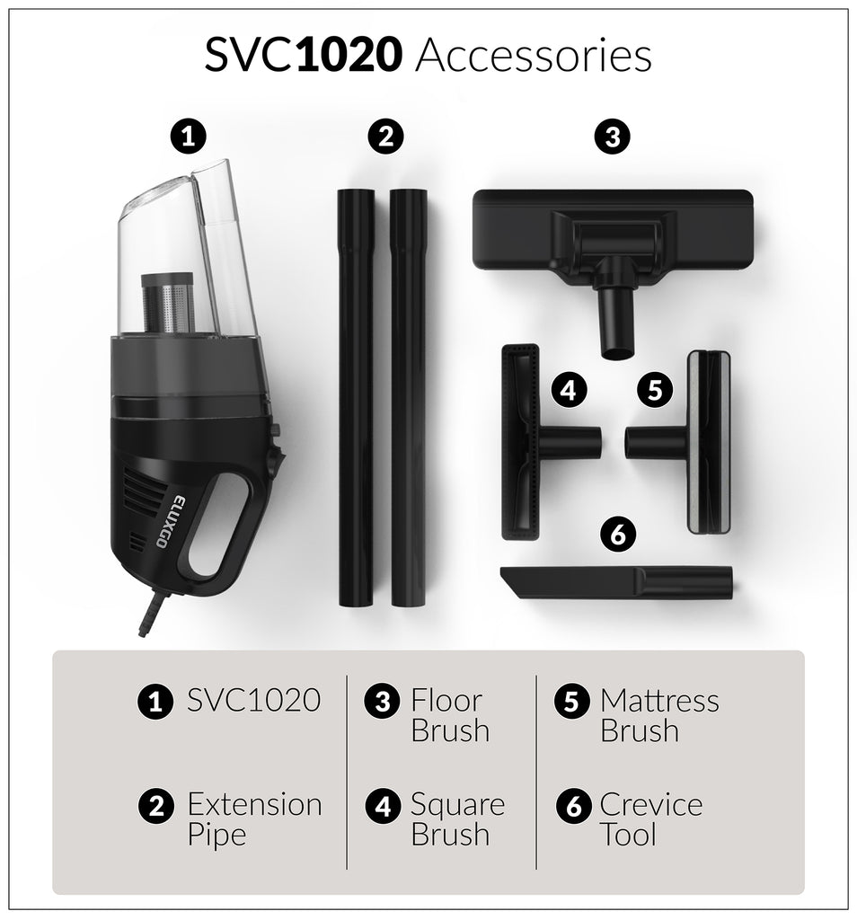 Eluxgo ALT SVC1020 Corded Vacuum Cleaner Accessories