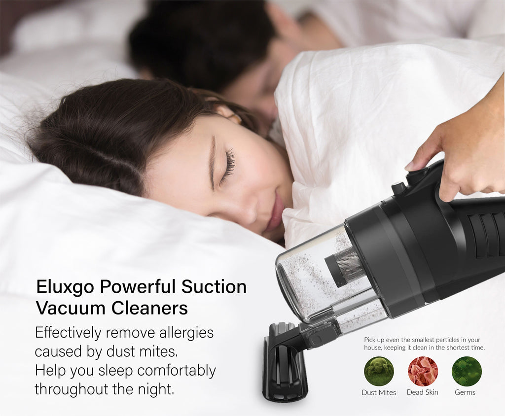 Eluxgo EC27 Cordless Vacuum Cleaner Anti Dust Mite Powerful Suction 120W