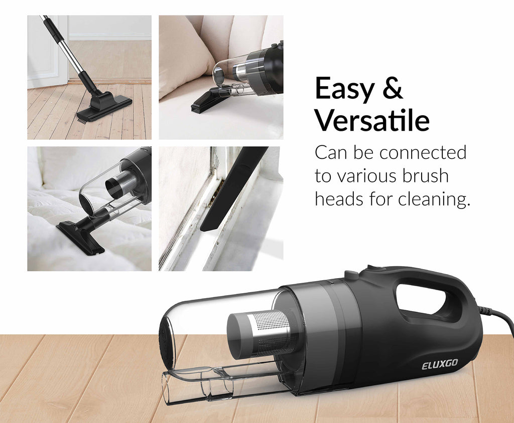 Eluxgo SVC1016 Corded Vacuum Cleaner Attachments Easy to Use