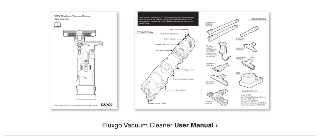 Eluxgo Vacuum Cleaner