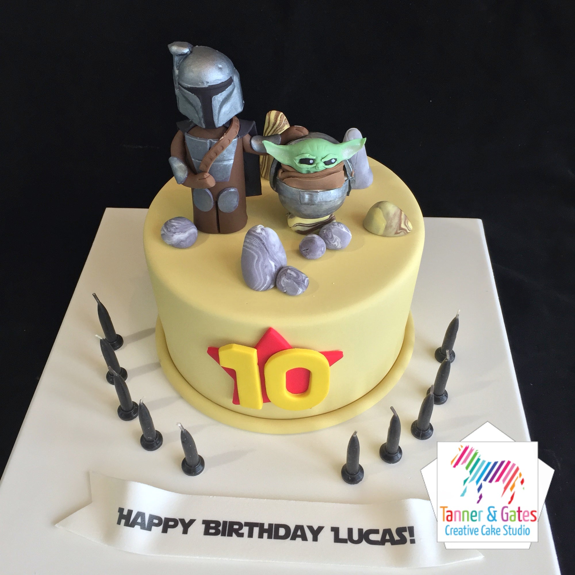 Star Wars Cake Mandolorian Baby Yoda Tanner Gates