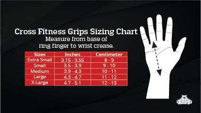 Gymnastics Grips Sizing Chart