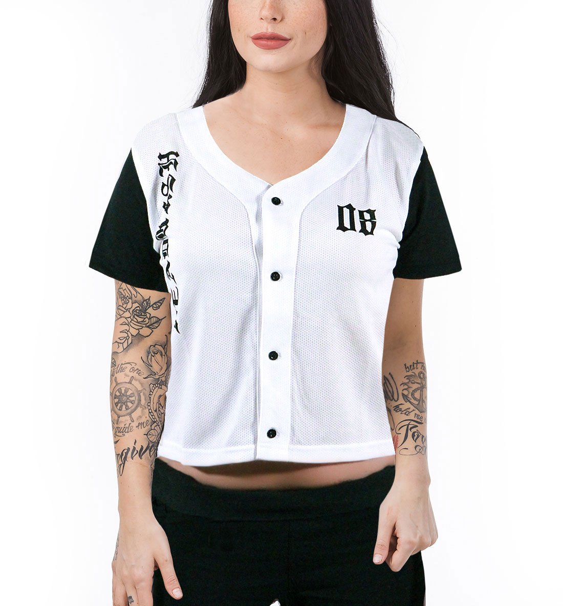 crop baseball jersey