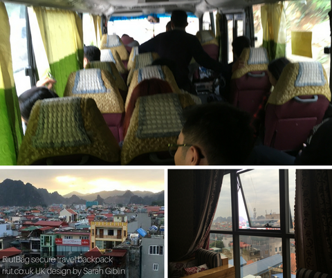 Bus from Hanoi Haiphong to Cai Rong Cam Pha Vietnam