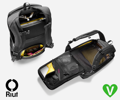 vegan laptop backpack startup design kickstarter anti theft riutbag