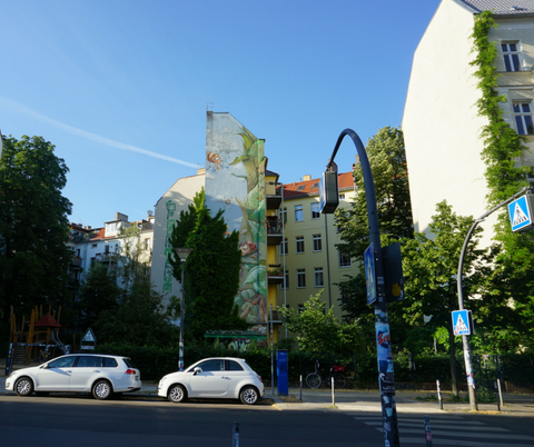 Bombed buildings in Berlin today gaps history travel riutbag riut