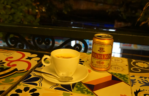 Egg coffee and Hanoi beer