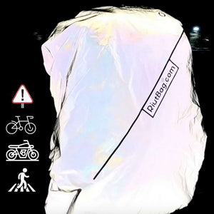 reflective backpack cover cycling