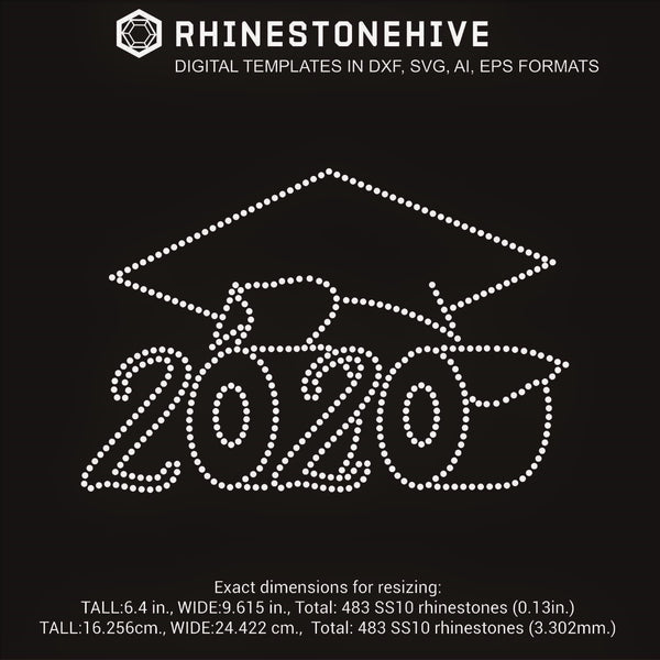 Download Beehivefiles Amp Rhinestonehive 2019 Graduate Rhinestone Template Digital Download Ai Svg Eps Png Beehivefiles Rhinestonehive