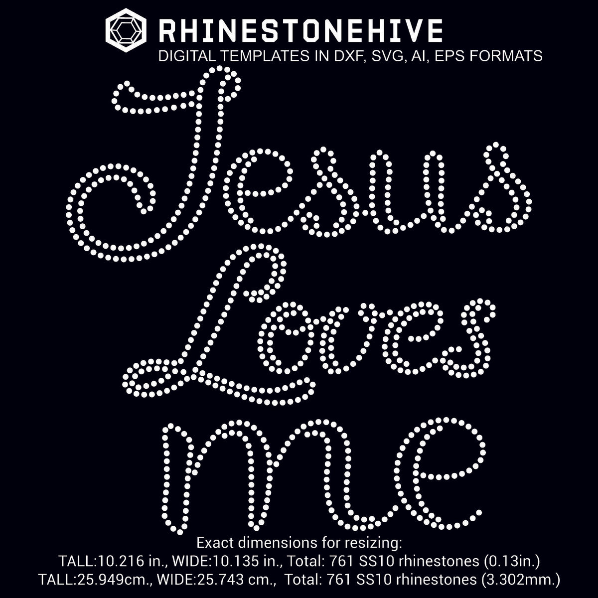 Download Jesus Loves me rhinestone template digital download, ai ...