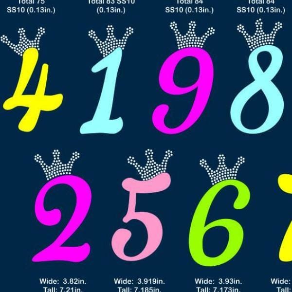 Download Beehivefiles Amp Rhinestonehive Crown Digits Princess Birthday Vinyl And Rhinestone Template Svg Eps Beehivefiles Rhinestonehive