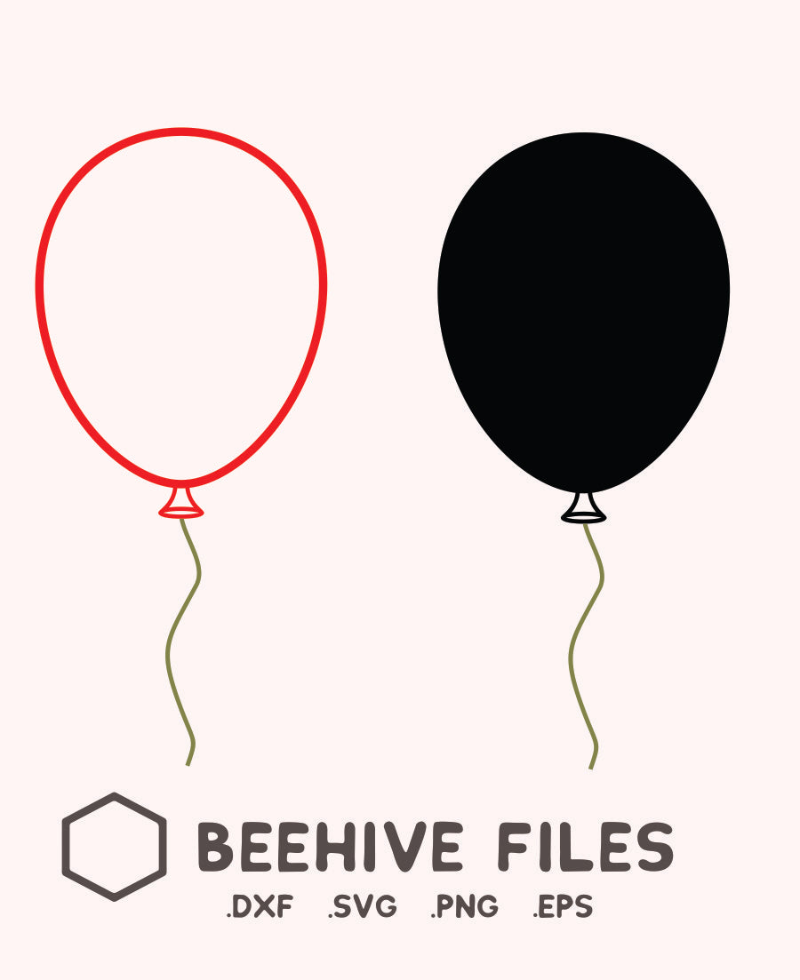 Download FREE Balloon in svg, dxf, png, eps format - beehivefiles