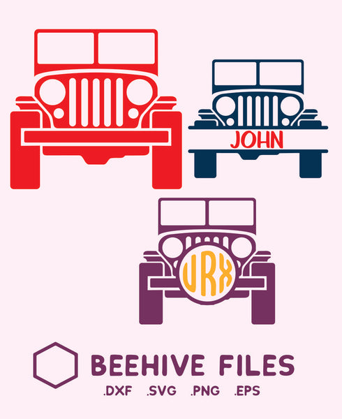 Download Jeep monogram in svg, dxf, png format - BEEHIVEFILES ...