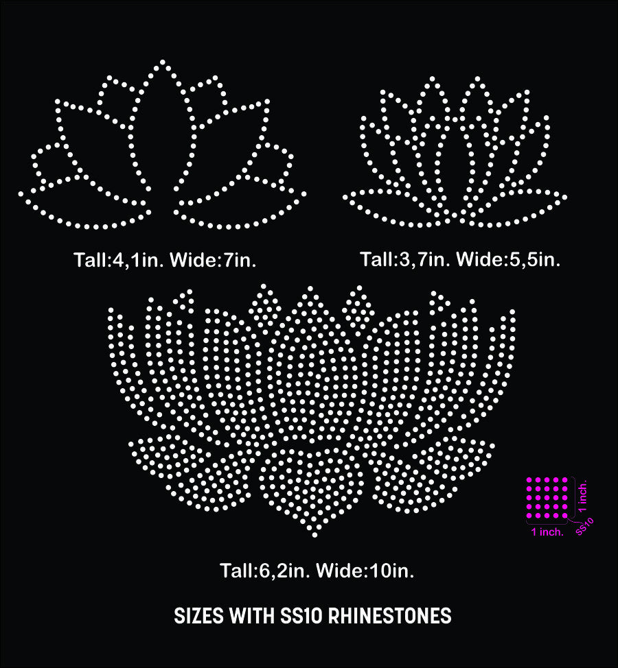 Download Lotus flower rhinestone template digital download, svg ...
