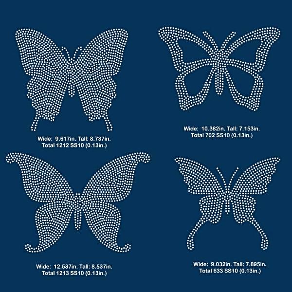 Download Butterfly Rhinestone Template Digital Download Svg Eps Png Dxf Beehivefiles Rhinestonehive
