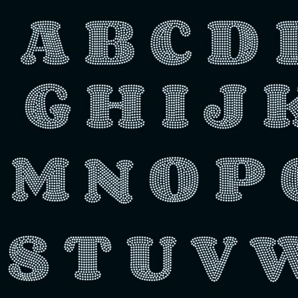 Download Bold rounded letters Alphabet, svg, eps, png, dxf ...