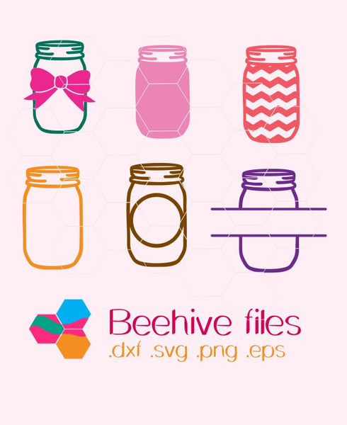 Download Mason jar, monogram, name tag, chevron, bow in svg, dxf ...