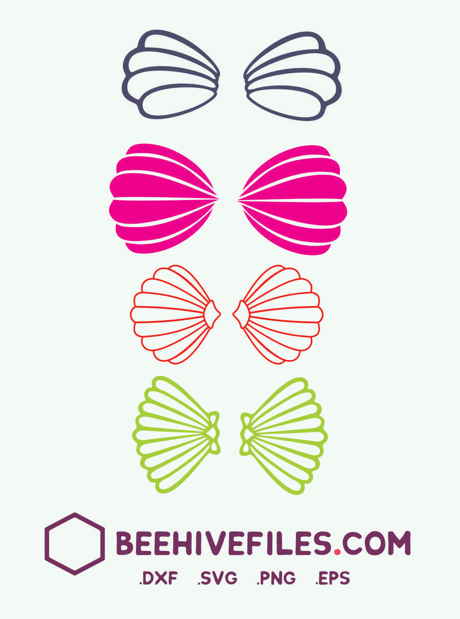 Download Mermaid bra in svg, dxf, png, eps format - beehivefiles ...