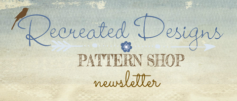 Recreated Designs Patterns newsletter