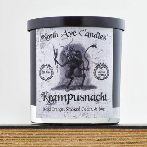 Krampus Christmas Candle -- Holiday Candle inspired by Krampus Folk Tale