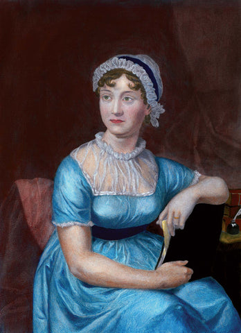 Engraved portrait of Jane Austen 1810