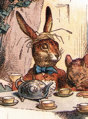 John Tenniel illustration of the March Hare -- first edition of Alice's Adventures in Wonderland