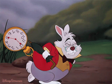 Alice in Wonderland, The White Rabbit Checks the Time