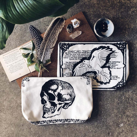 Edgar Allan Poe's The Raven Inspired Book Pouch