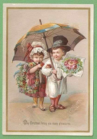 Victorian Era Christmas Card