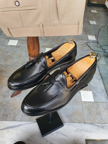 Bojo Giotto Black Leather Loafer | BOJONI